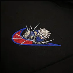 LIMITED NARUTO KAKASHI RAGE EMBROIDERED HOODIE
