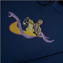 LIMITED Kobe Bryant 24 X Lakers Nation EMBROIDERED Gym HOODIE