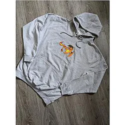 Embroidered anime inspired Hoodie ES1401