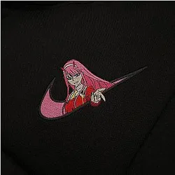 LIMITED DARLING IN THE FRANXX ZERO TWO EMBROIDERED HOODIE