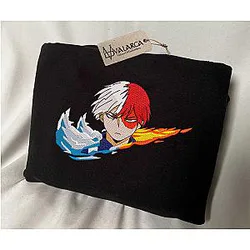 Hero.Academia Embroidered Sweatshirt, Embroidered Sweatshirt ES1401