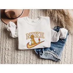 Charmander Embroidered Hoodie | Pokemon Gift ES1401