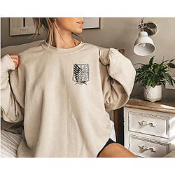 Japanese Anime Attack On Sweatshirt ES1401