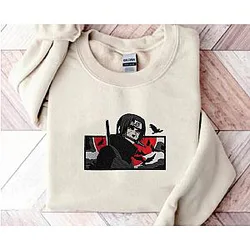 Itachi Embroidered Sweatshirt, Ninja Anime Shirt ES1401