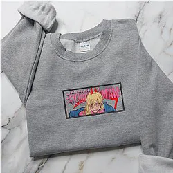 Embroidered Hoodie, Anime Tee, Anime Shirt ECHAI005 ES1401