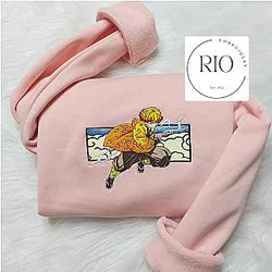 Anime Embroidered Hoodie, Anime Shirt ES1401