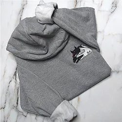 Embroidered Hoodie, Anime Tee, Anime Shirt EJUJU042 ES1401