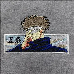 Embroidered Hoodie, Anime Tee, Anime Shirt EJUJU111 ES1401