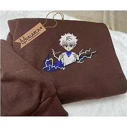 Kill.ua Embroidered Shirt, Hunter Anime Brand Embroidered Sweatshirt, Anime Gift ES1401