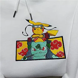 Anime Embroidered Hoodie, Anime Tee, Anime Shirt ES1401