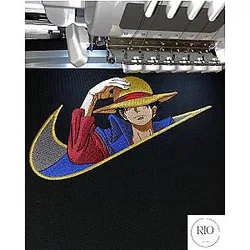 Luffy One Piece Anime Embroidered Sweatshirt, Sweatshirt ES1401