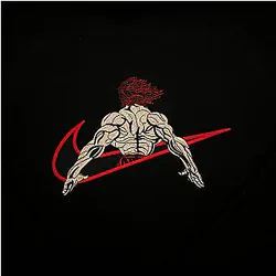 LIMITED YUJIRO NATTY HANMA EMBROIDERED HOODIE