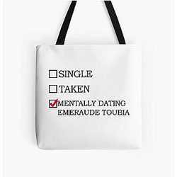 Mentally Dating Emeraude Toubia All Over Print Tote Bag