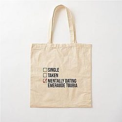 Mentally Dating Emeraude Cotton Tote Bag