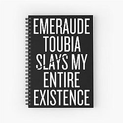Emeraude Toubia slays my existence White Notebook
