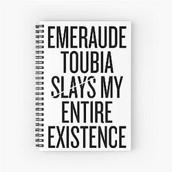 Emeraude Toubia slays my existence Spiral Notebook