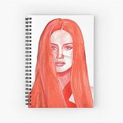 Painting by Emeraude Toubia Spiral Notebook