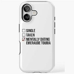 MENTALLY DATING EMERAUDE TOUBIA iPhone Case