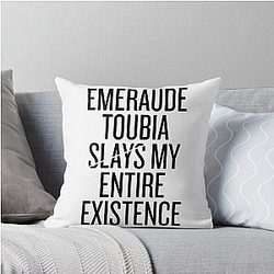 Emeraude Toubia Slays Throw Pillow