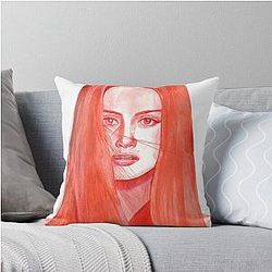 Painting by Emeraude Toubia Throw Pillow