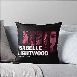 Isabelle Lightwood x Emeraude Toubia Throw Pillow