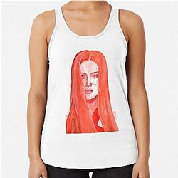 painting by Emraude Toubia Racerback Tank Top