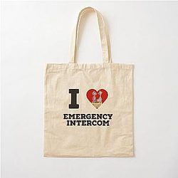 i heart emergency intercom Cotton Tote Bag RB2305