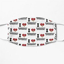 i heart emergency intercom Copy Flat Mask RB2305