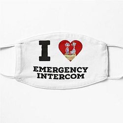 i heart emergency intercom Flat Mask RB2305