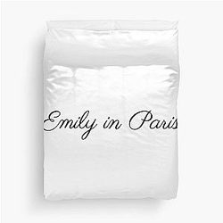 Emily in Paris Fans Merchandise Quote Duvet Cover