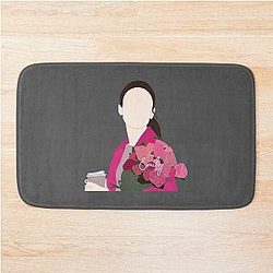 Emily in Paris Emily Cooper with flowers Bath Mat