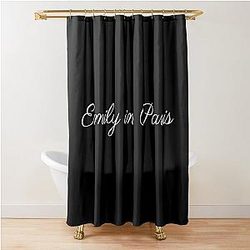 Emily In Paris Fans Merchandise Shower Curtain
