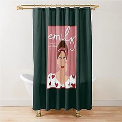 Emily in Paris Portrait Shower Curtain