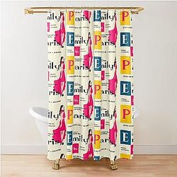 Emily in Paris Shower Curtain