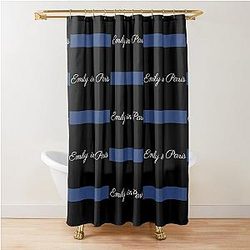 Emily in Paris Fans Merchandise Quote Shower Curtain