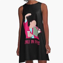 Emily in Paris Beauty A-Line Dress