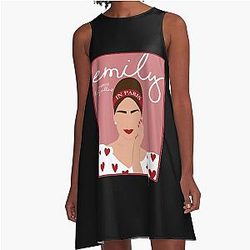 Emily in Paris Portrait A-Line Dress