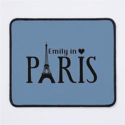Emily in Paris Paris Clip Art Eiffel Tower Word Art Mouse Pad