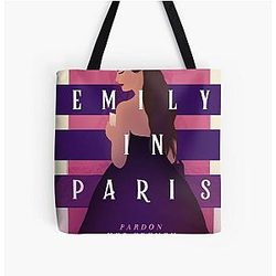 Emily in Paris Over Print Tote Bag