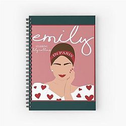 Emily in Paris Fountain Spiral Notebook