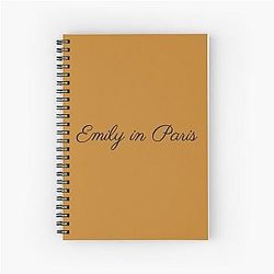 Emily in Paris Fans Merchandise Spiral Notebook