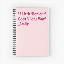 Emily in Paris Spiral Notebook