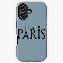 Emily in Paris: Paris Clip Art Eiffel Tower Landmarks iPhone Tough Case