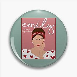 Emily in Paris Portrait Pin