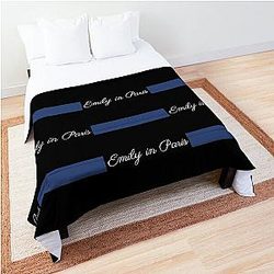 Emily in Paris Fans Merchandise Netflix Quote Comforter