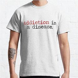 Eminem T-Shirts - Addiction is a disease Eminem Classic T-Shirt RB0704