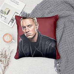 Eminem LA 2001 - Legendary American rapper and songwriter Eminem Pillows