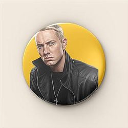 Eminem LA 2001 - Legendary American rapper and songwriter Eminem Pins