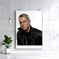 Eminem LA 2001 - Legendary American rapper and songwriter Eminem Posters