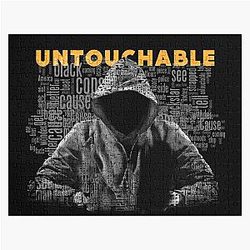Eminem Puzzles - Untouchable, T-Shirt, Eminem Revival Album, Word Cloud Jigsaw Puzzle RB0704